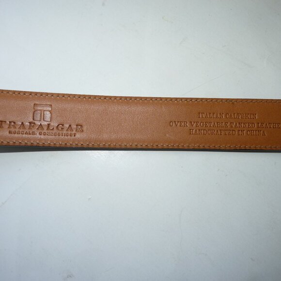 Trafalgar black leather belt 36 - Picture 4 of 5